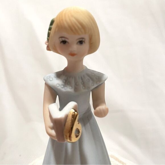 6th birthday cake topper Growing up birthday girls vintage Enesco - Picture 1 of 13